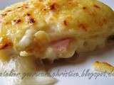 Lasagnes d'endives au jambon