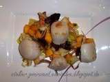 Noix de Saint-Jacques sur lit d'endives, note sucrée-épicée