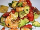 Salade avocat-crevettes