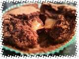 S muffins au chocolat et cœur de caramel au beurre salé extra moelleux, simple et rapide