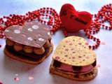 « Coeurs à prendre » – Entremets chocolat/passion et framboise/rose