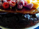 Gâteau double chocolat, aux fruits et aux Oréos