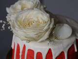 Layer cake rouge et blanc