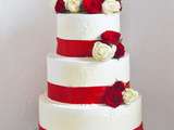 Wedding cake Glam Blanc & Rouge
