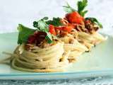 Spaghettis à la botargue et  aux palourdes (même sans gluten)