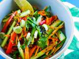 Salade de légumes croquants sauce thaï