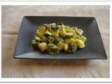 Courgettes creme et curry