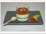 Panna cotta d'avocat et son coulis de tomate