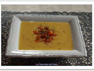 Soupe de potiron a la coriandre