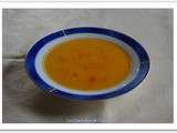 Soupe poire et carotte