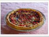 Tarte aubergine et mozzarella