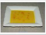 Veloute de potiron et lentilles corail