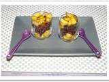 Verrine pomme et boudin noir