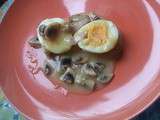 Oeufs et champignons au four