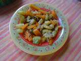 Poêlée de pâtissons et carottes aux épices