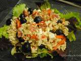 Salade d'Ebly, poivrons et féta