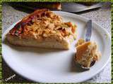 Tarte à la rhubarbe et crème de nougat