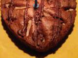 Coeur cacao mascarpone poires