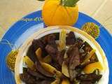 Ecorces d'oranges de Sicile confites, au chocolat noir