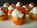 Mini cupcakes chorizo & ail et fines herbes