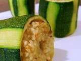 Cannellonis de courgette & semoule