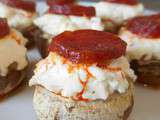 Champignon farci philadelphia & chorizo