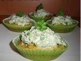 Cupcakes aux courgettes & chèvre frais