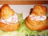 Mini choux au saumon fumé
