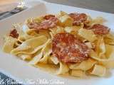 Tagliatelles au chorizo & parmesan