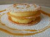 Tuiles bretonnes aux pommes & caramel au beurre salé