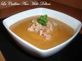 Velouté de potiron, patate douce & châtaignes