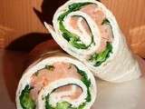 Wraps chèvre & saumon