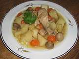 Mijoté de poulet aux pommes de terre et carottes
