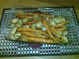 Pommes de terre et carottes rôties au four