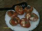 Pommes de terre gratinées au four à la sauce tomate et mozzarella