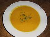 Soupe de fenouil, carottes, oranges et gingembre