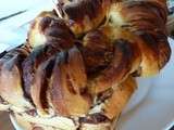 Brioche torsadée au nutella