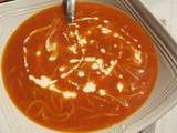 Soupe à la tomate au vermicelle