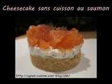 Cheesecake sans cuisson au saumon