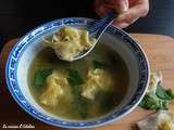 Soupe de wonton (raviolis chinois)