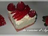 Cheesecake aux fraises et framboises