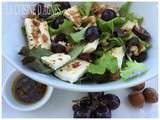 Mesclun au brie et au raisin