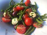 Salade de haricots verts frais à l’ail nouveau