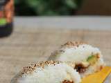 Sushi dome (farci aux shiitakes, tofu et avocat) + vidéo