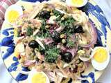 Salade de pommes de terre aux sardines, betterave & fenouil