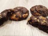 Cookies chocolat et pépites de cacahuètes
