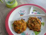 Cookies moelleux carottes – petits pois (9 mois)