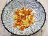 Gnocchis poêlés, purée de butternut et carottes rôties