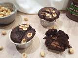 Muffins au chocolat noisette et coeur chocolat