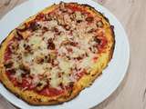 Pizza sur croûte de chou-fleur (sans gluten)